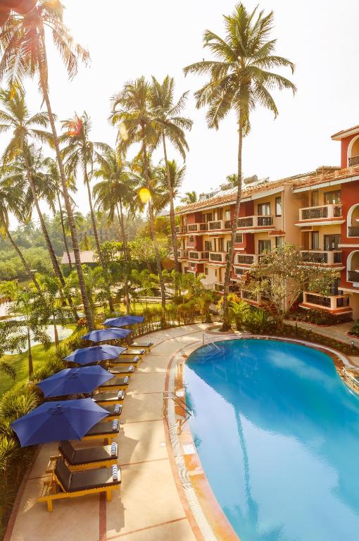 Bassein majutusasutuses Lazy Lagoon, Baga A Lemon Tree Resort, Goa või selle lähedal