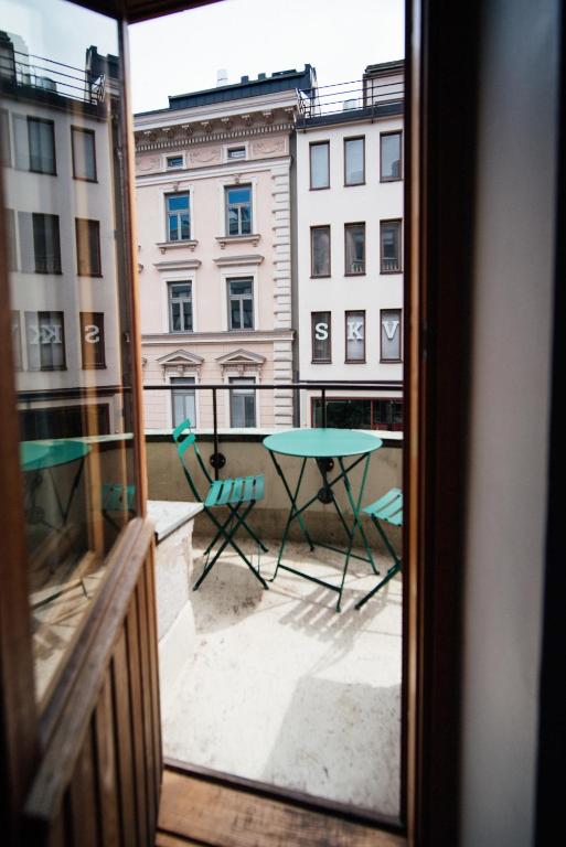 Balkón nebo terasa v ubytování The Yard Hostel