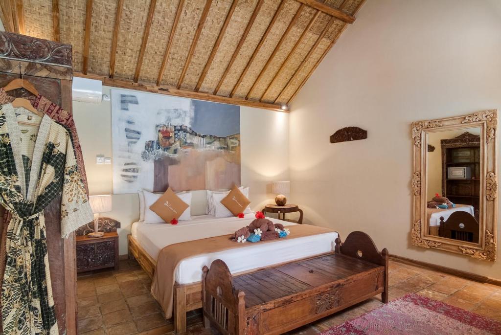 Voodi või voodid majutusasutuse Dolcemare Resort toas