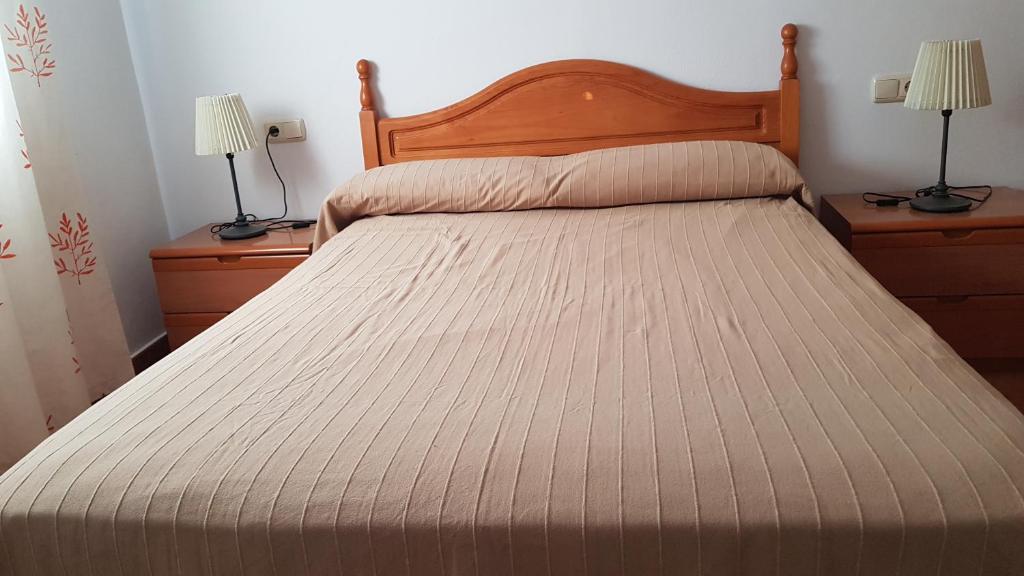 Postel nebo postele na pokoji v ubytování casa de pueblo