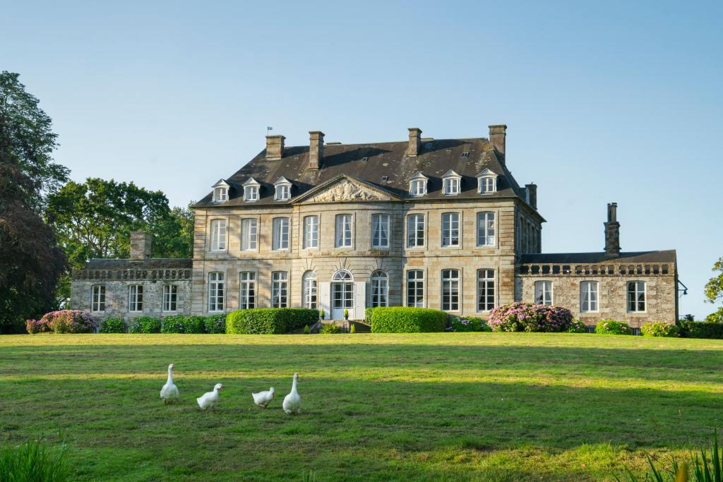 Zahrada ubytování Château de Boucéel - Mont Saint Michel