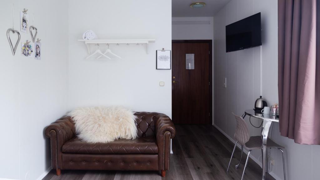 TV a/nebo společenská místnost v ubytování Guesthouse Hamar
