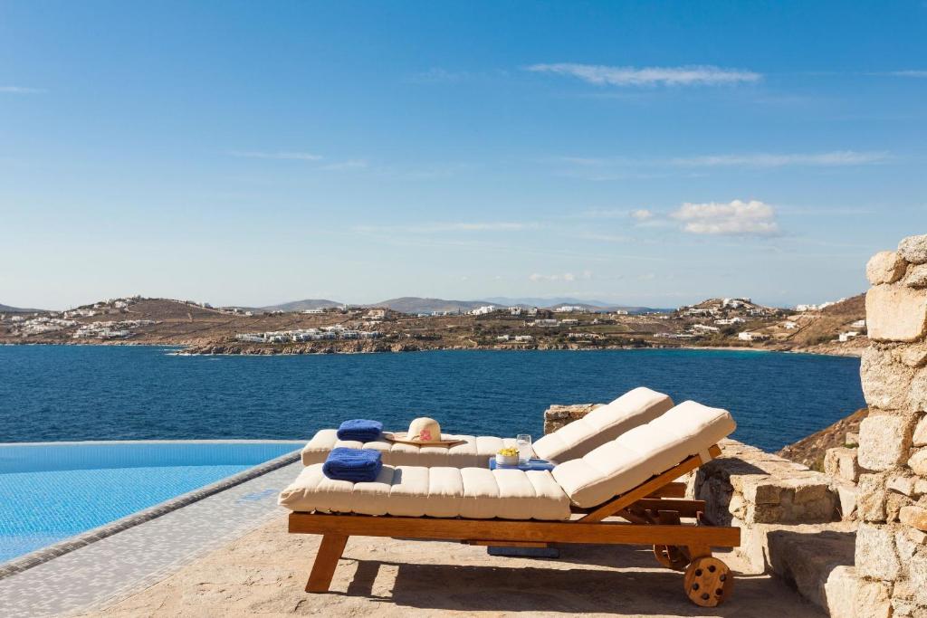 Excellent Mykonos Villa Villa Ambrosia 5 Bedrooms Stunning Sea Views Psarrou Mykonos photo 2