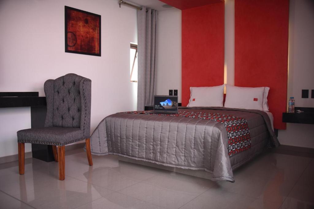 Postel nebo postele na pokoji v ubytování Six Hotel Guadalajara Expiatorio