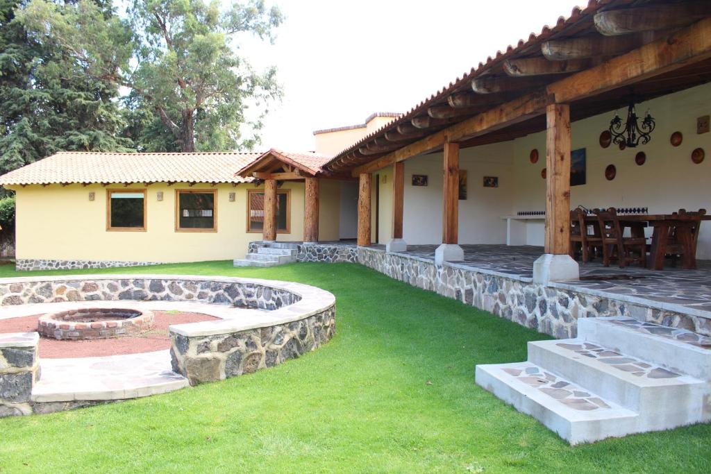 Zahrada ubytování Cabañas Sierra Mazamitla