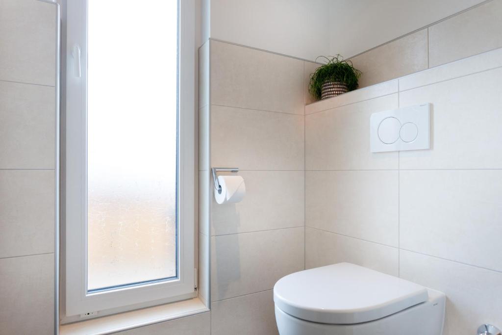 Koupelna v ubytování Haus Bstieler
