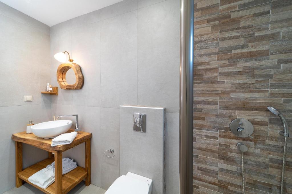 Koupelna v ubytování Serenity Villas