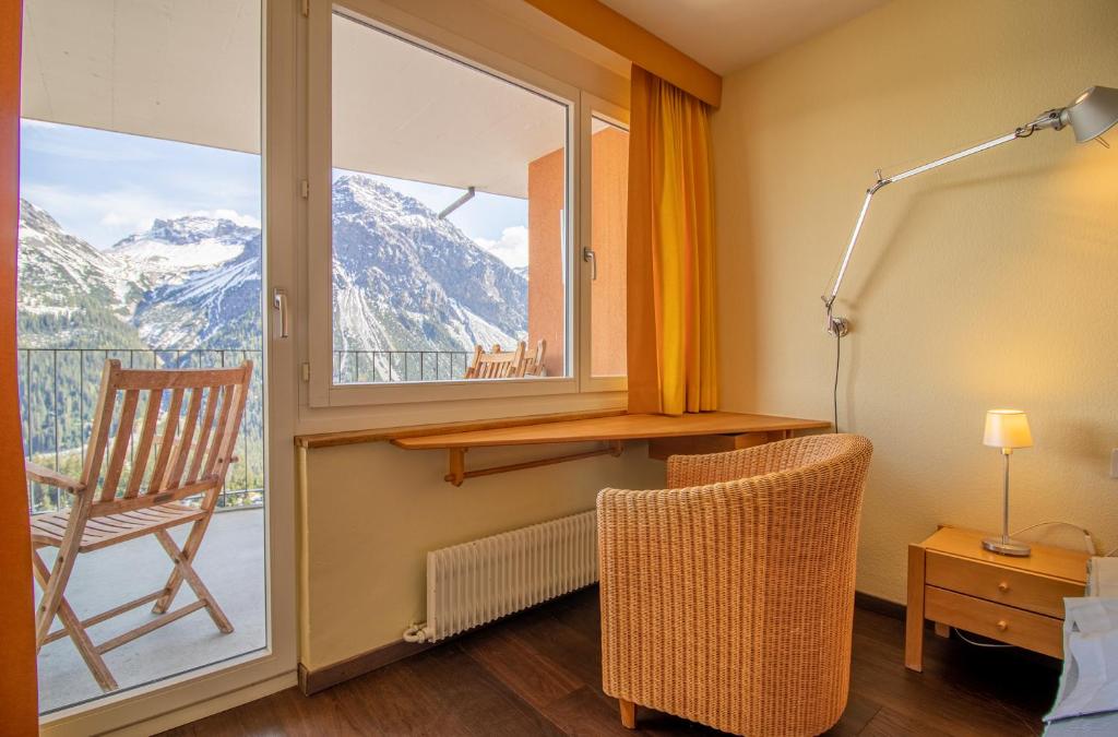 Nespecifikovaný výhled na hory nebo výhled na hory při pohledu z apartmánu