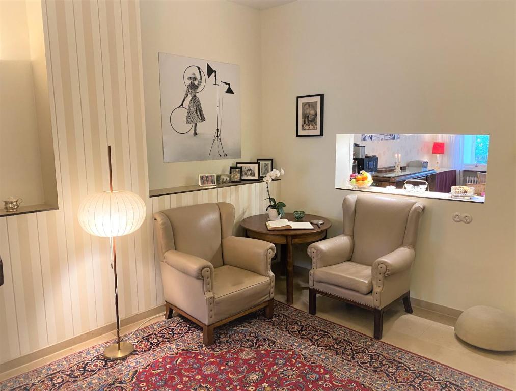 Posezení v ubytování Design-Boutique Hotel Vosteen