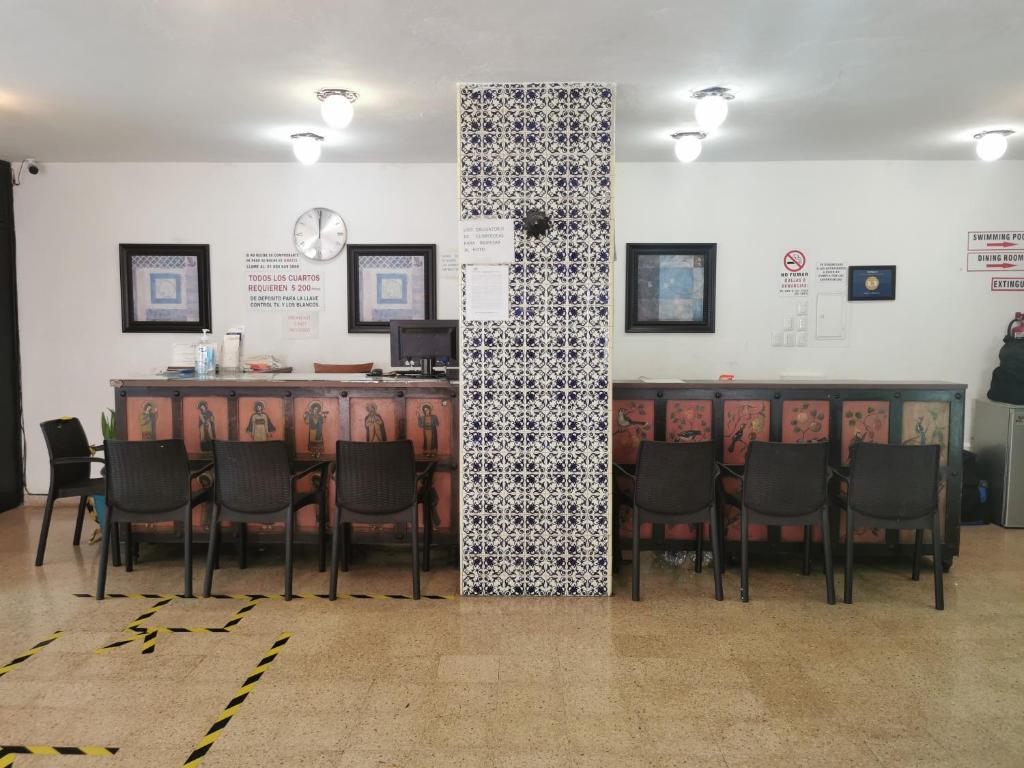 Posezení v ubytování Hotel Las Dalias Inn