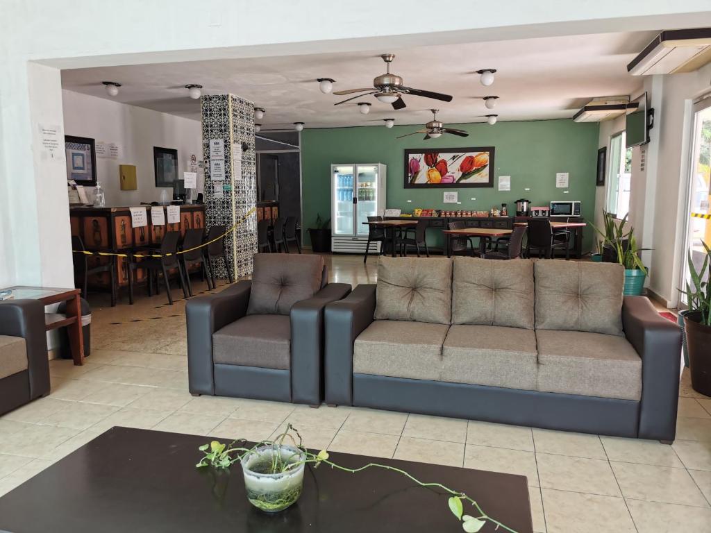 Posezení v ubytování Hotel Las Dalias Inn