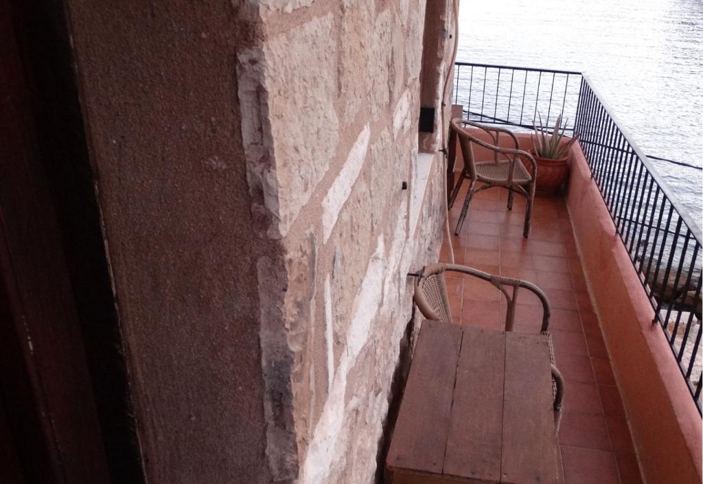 Balkón nebo terasa v ubytování Akrotainaritis Rooms