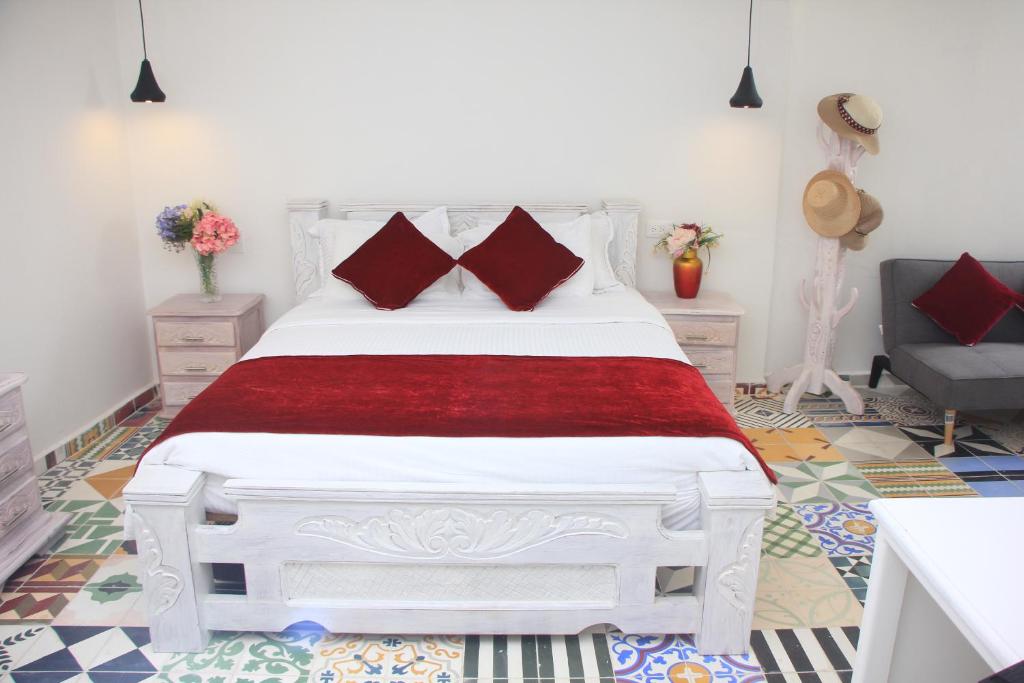 Postel nebo postele na pokoji v ubytování Casa St James