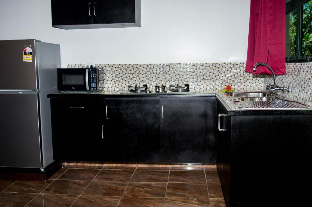 Kuchyň nebo kuchyňský kout v ubytování Grand West Villas