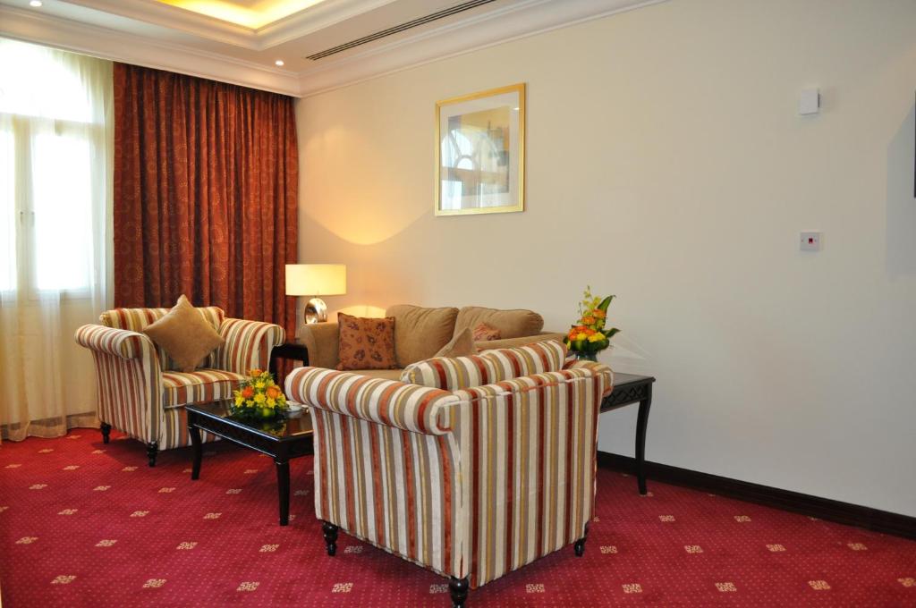 Posezení v ubytování Musherib Hotel