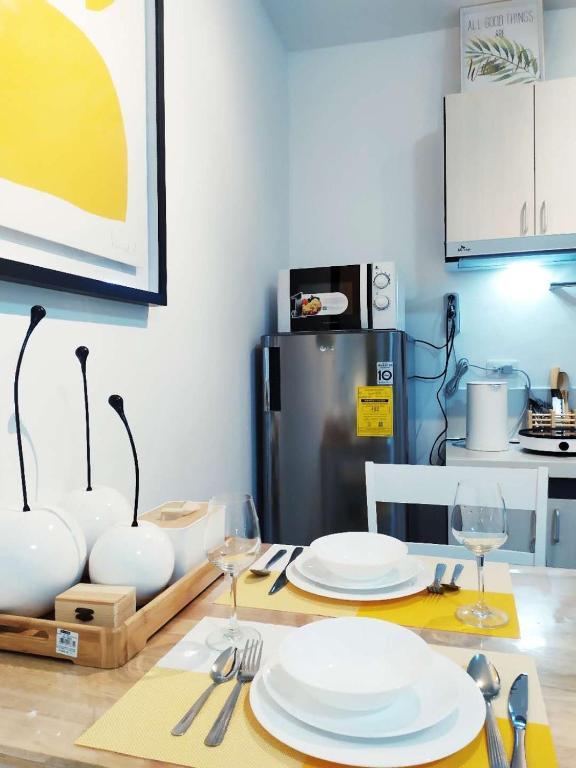 Kuchyň nebo kuchyňský kout v ubytování BH Mangrove Condos