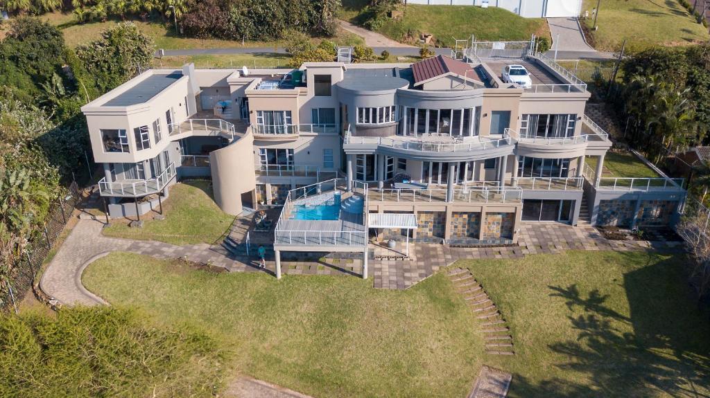 an aerial view of a large house at Danara Place in Zinkwazi Beach