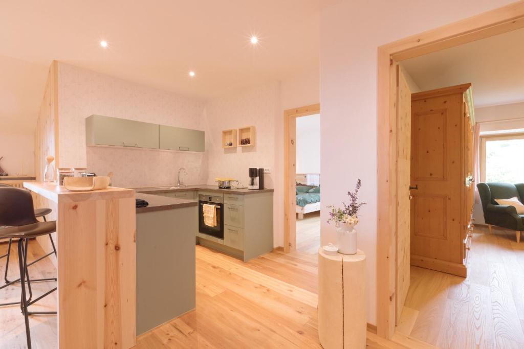 Kuchyň nebo kuchyňský kout v ubytování Ferienwohnung Wies Wieserhof