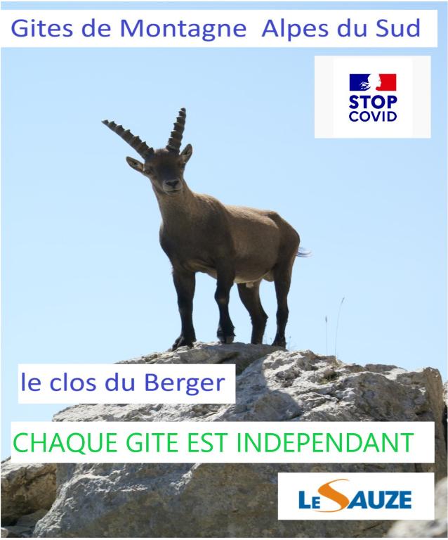 a goat standing on top of a mountain at Le Clos Du Berger in Le Sauze