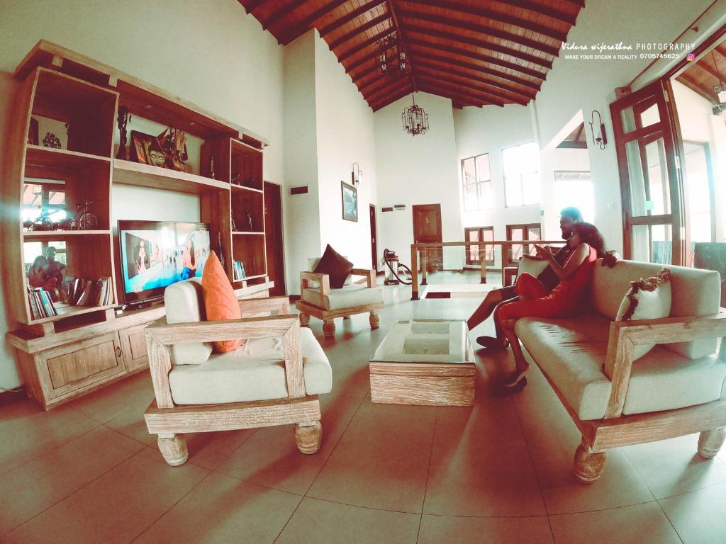 Posezení v ubytování Rivora Residence
