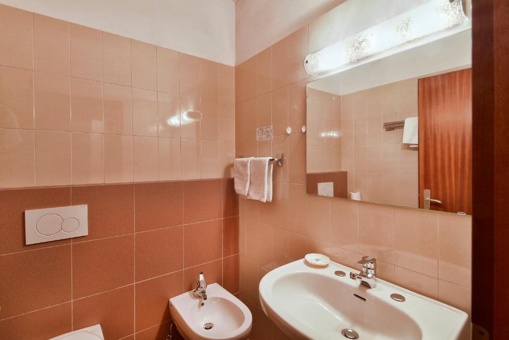 Koupelna v ubytování Hotel Juliane