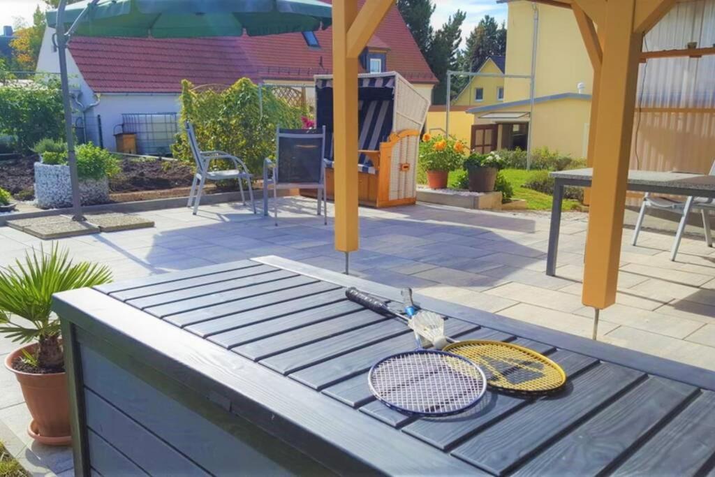 Patio nebo venkovní prostory v ubytování Fewo Radeberg