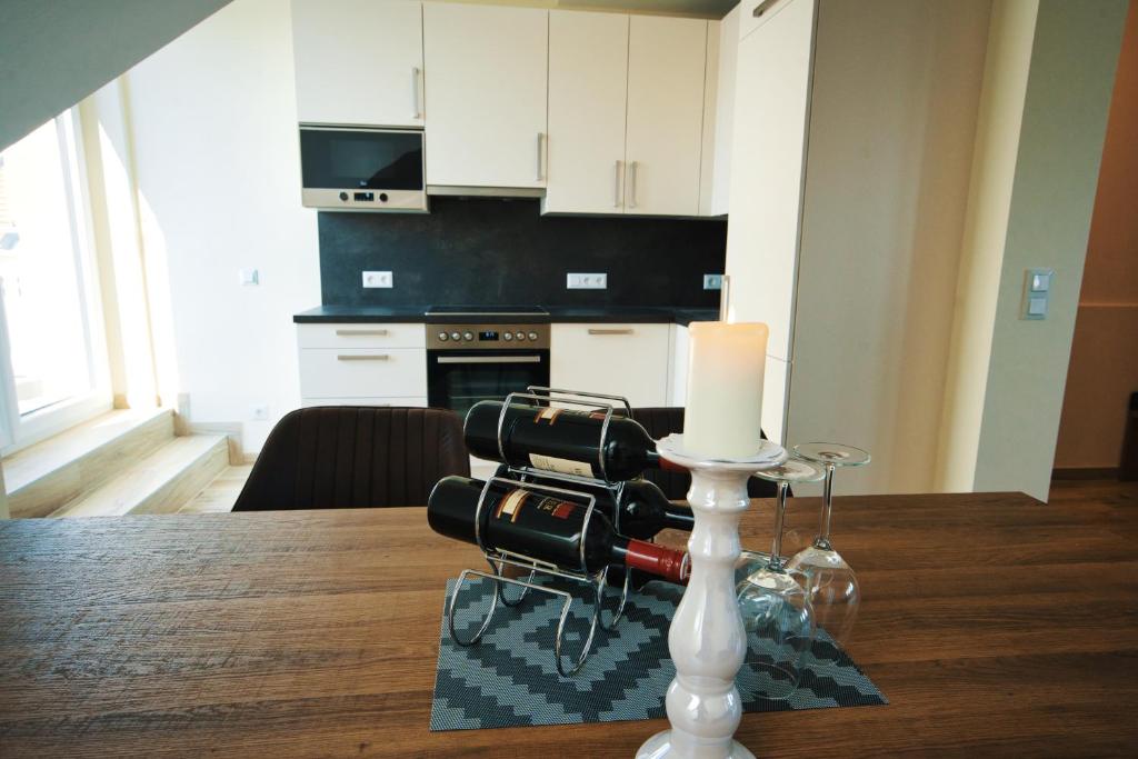 Kuchyňa alebo kuchynka v ubytovaní M-24 Apartments