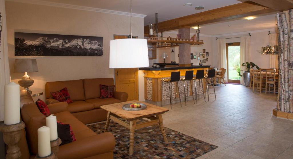 Posezení v ubytování Ferienappartements Landhof