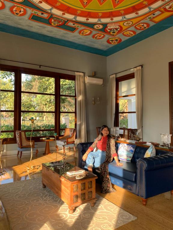 Posezení v ubytování Tree of Life Resort & Spa Varanasi