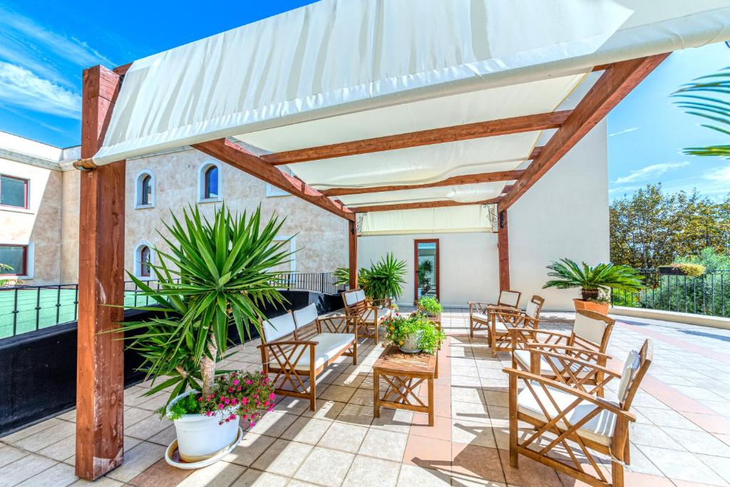 Balkón alebo terasa v ubytovaní Hotel Le Torri