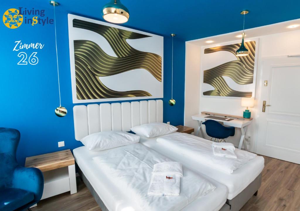 Postel nebo postele na pokoji v ubytování Living inStyle