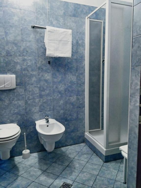 Koupelna v ubytování Hotel Galata