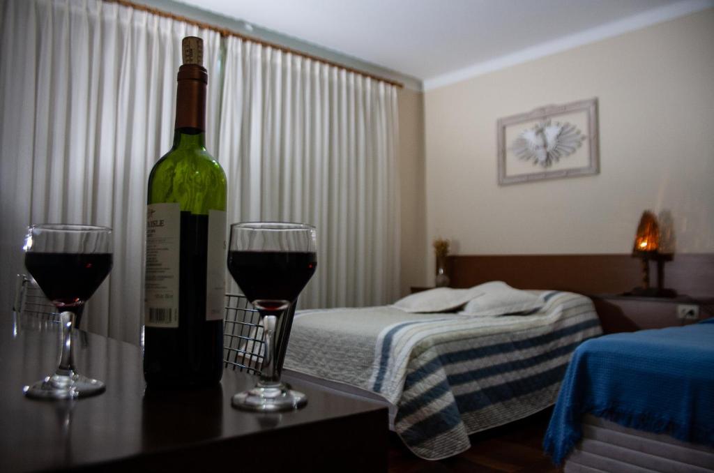 Postel nebo postele na pokoji v ubytování Apart Hotel Água Limpa