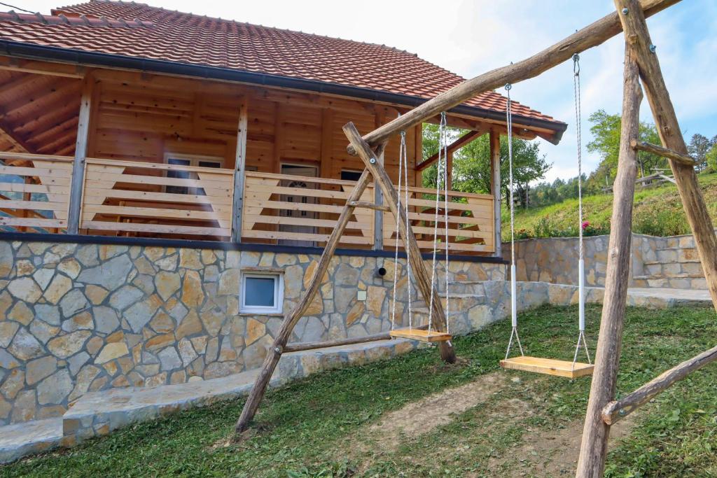 Zahrada ubytování Adamov Konak Apartmani