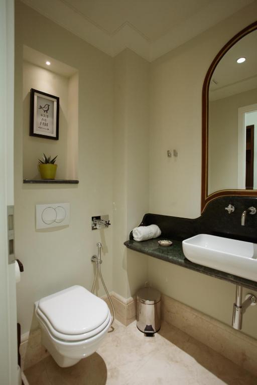 Koupelna v ubytování Ebel Boutique Hotel