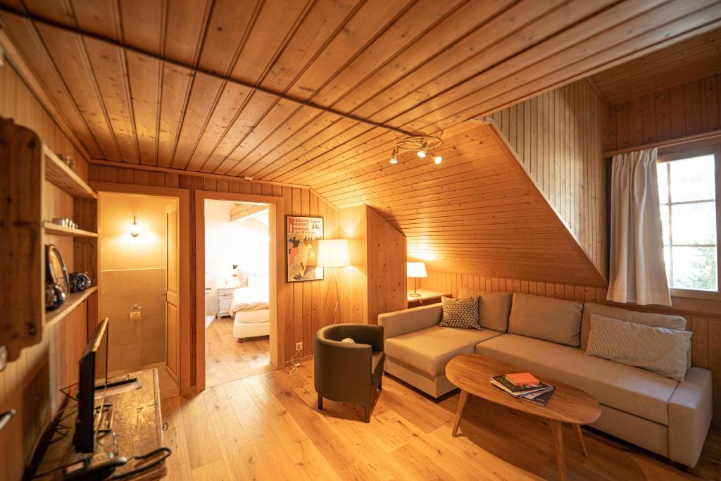 Posezení v ubytování Hotel Alpenrose mit Gourmet-Restaurant Azalée