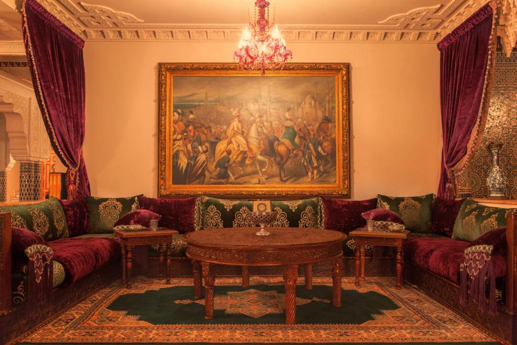 Posezení v ubytování Villa Des Ambassadors
