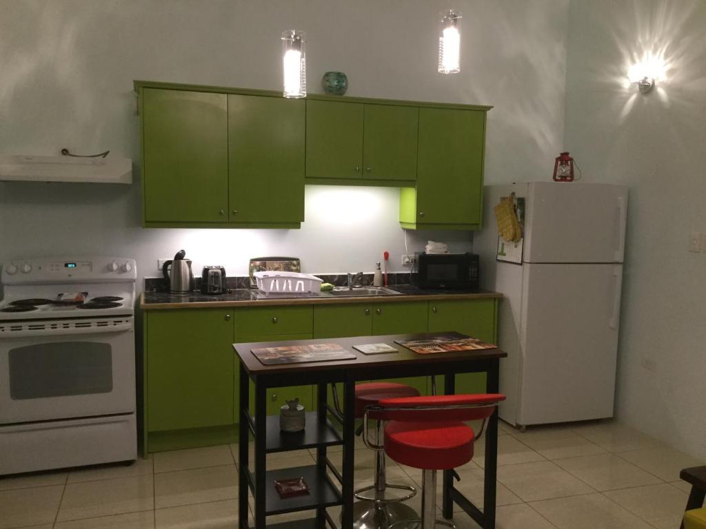 Kuchyň nebo kuchyňský kout v ubytování CC Best Villas Tobago