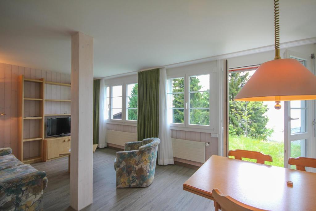Posezení v ubytování Chalet Bergli