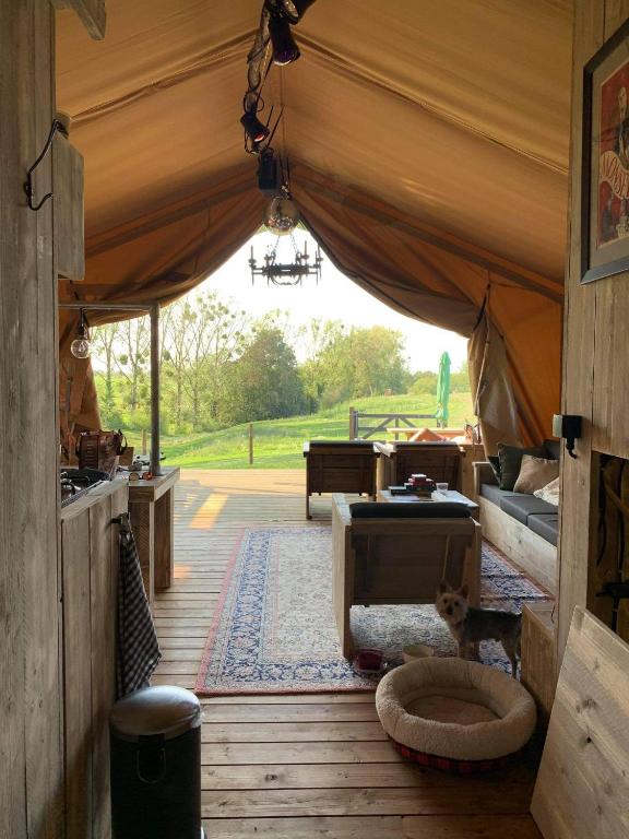 Posezení v ubytování Le Relais d'Artagnan - relais équestre