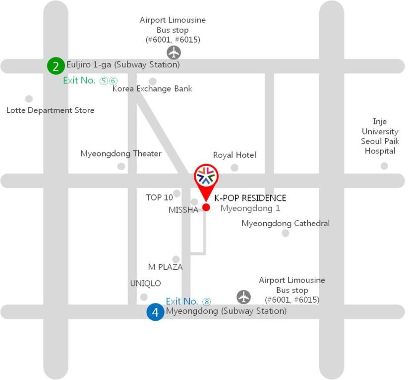 Fotografie z fotogalerie ubytování K-POP Residence Myeongdong 1 v Soulu