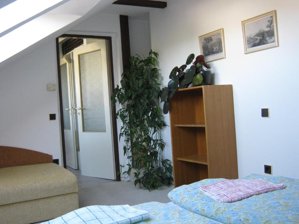 Postel nebo postele na pokoji v ubytování Privat Apartma Ulrych