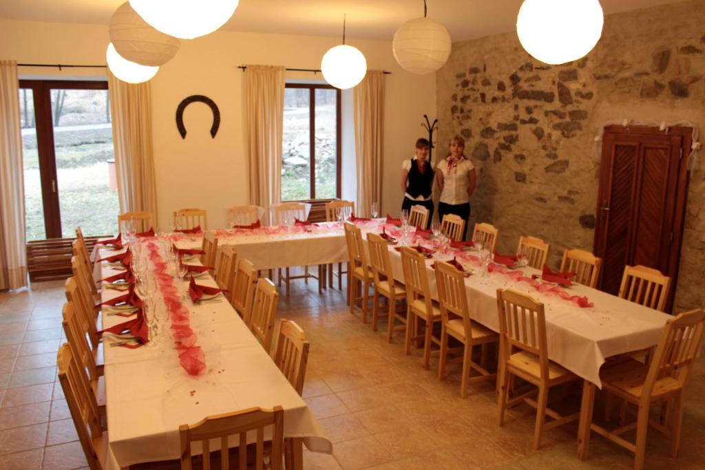 Restauracja lub miejsce do jedzenia w obiekcie Penzion Starý Pivovar