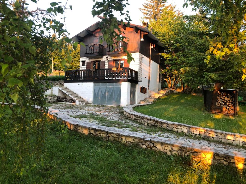Zahrada ubytování Chalet Mirastelle