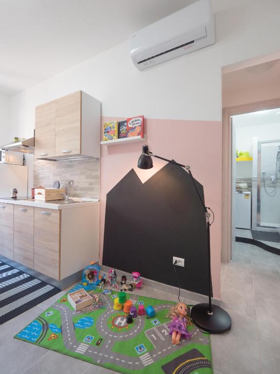Kuchnia lub aneks kuchenny w obiekcie Babyaccommodation Family Panoramic II
