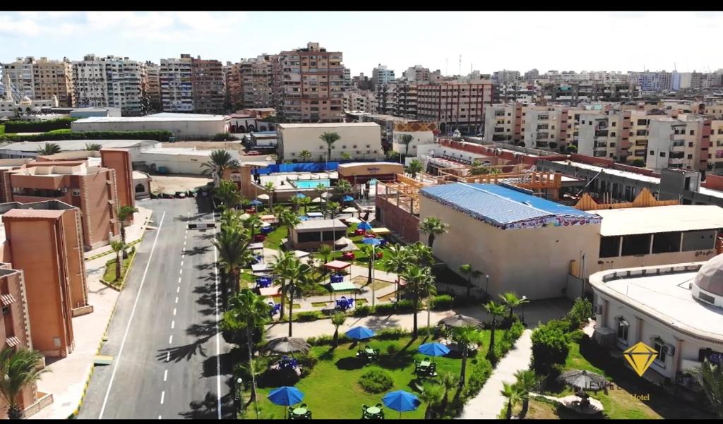 Nespecifikovaný výhled na destinaci Port Said nebo výhled na město při pohledu z hotelu