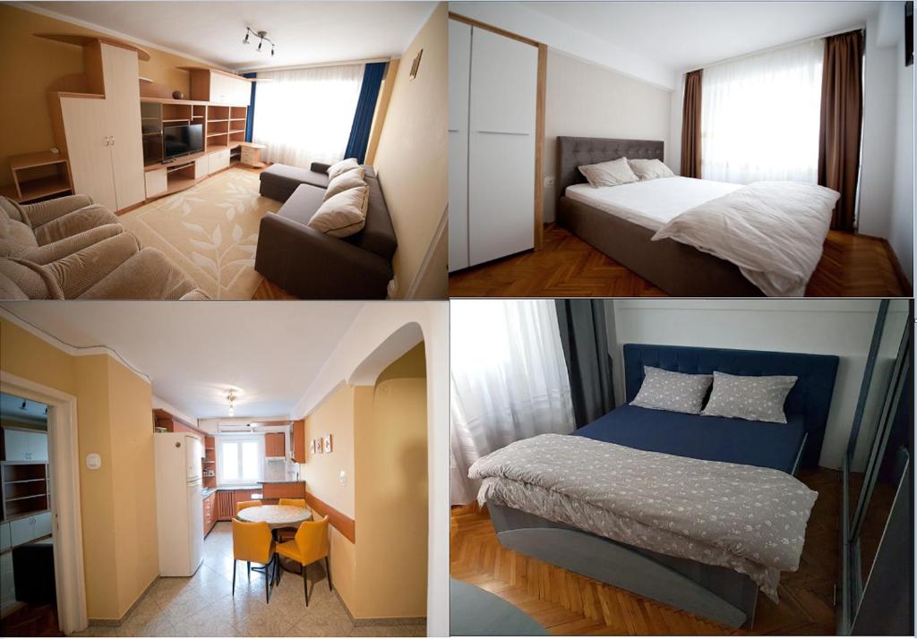 Ένα ή περισσότερα κρεβάτια σε δωμάτιο στο Ta'arof Apartment