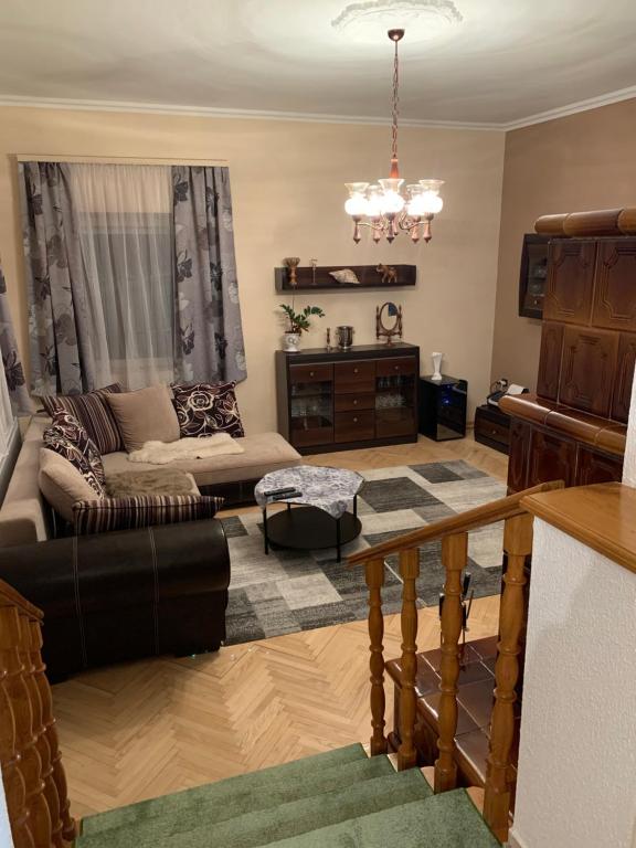 A seating area at Bakonyi Mamutfenyő Vendégház