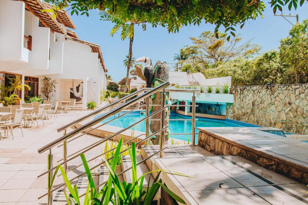 Bazén v ubytování Poty Praia Hotel nebo v jeho okolí