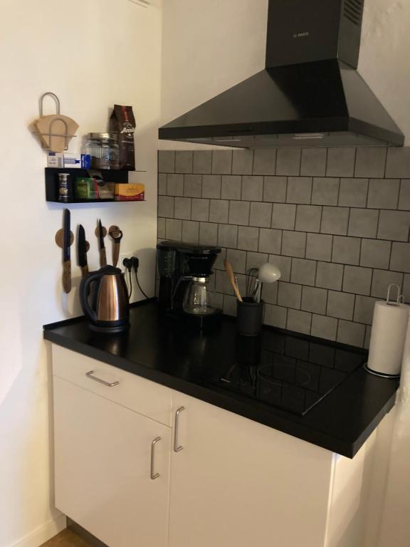 Kuchyň nebo kuchyňský kout v ubytování Bolding Apartments